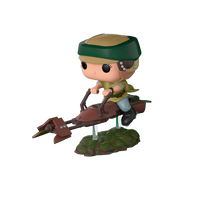 Figura POP Star Wars Leia on Speeder Bike Deluxe