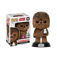 Figura POP Star Wars TLJ Chewbacca with Porg Flocked Exclus Figura POP Star Wars TLJ Chewbacca with Porg Flocked Exclus