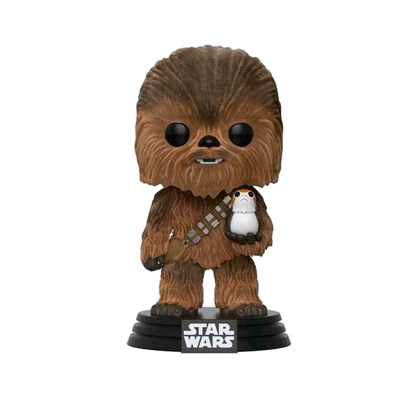 Figura POP Star Wars TLJ Chewbacca with Porg Flocked Exclus Figura POP Star Wars TLJ Chewbacca with Porg Flocked Exclus