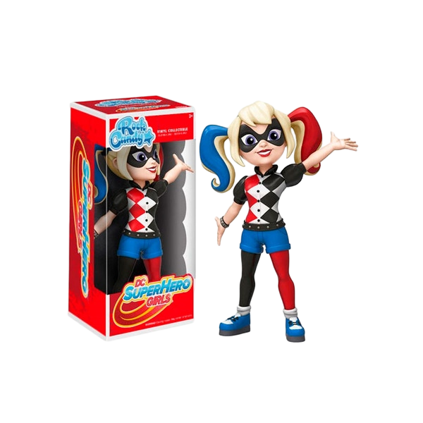 Figura Rock Candy DC Super Hero Girls Harley Quinn Figura Rock Candy DC Super Hero Girls Harley Quinn