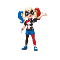 Figura Rock Candy DC Super Hero Girls Harley Quinn