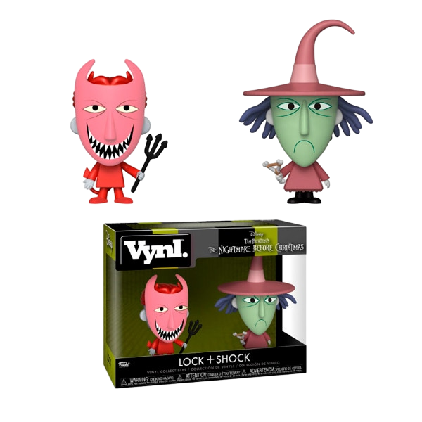 Figuras Vynl Disney Pesadilla Antes de Nav Lock and Shock Figuras Vynl Disney Pesadilla Antes de Nav Lock and Shock