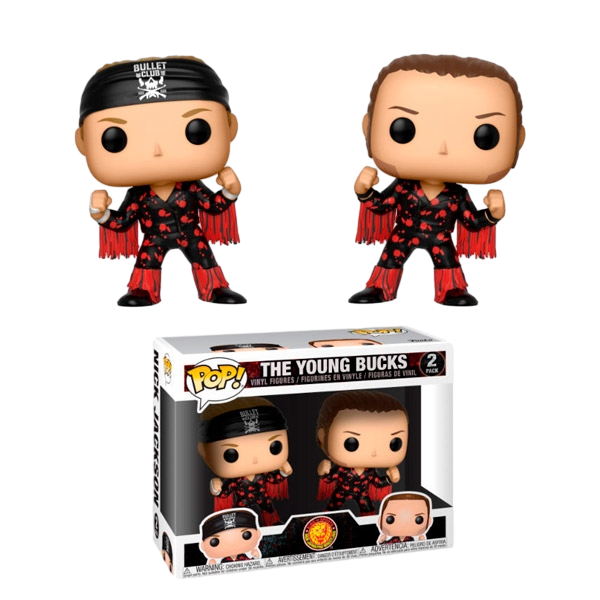 Figuras POP New Japan Pro Wrestling Bullet Club Young Bucks Figuras POP New Japan Pro Wrestling Bullet Club Young Bucks