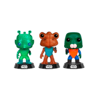 Pack 3 figuras POP Star Wars Greedo Hammerhead Walrus