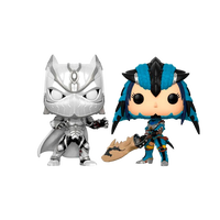 Figuras POP Capcom vs Marvel Black Panther vs Monster Hunter