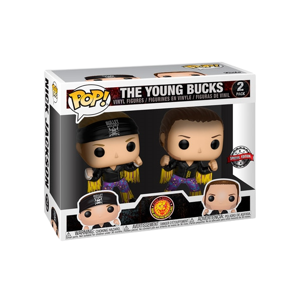 Set 2 figuras POP WWE Bullet Club Young Bucks Exclusive Set 2 figuras POP WWE Bullet Club Young Bucks Exclusive