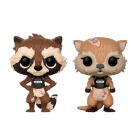 Figuras POP Marvel Guardians of the Galaxy Rocket amp Lylla