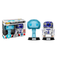 Figuras POP Star Wars Holographic Leia and R2D2 SDCC 2017
