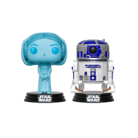 Figuras POP Star Wars Holographic Leia and R2D2 SDCC 2017