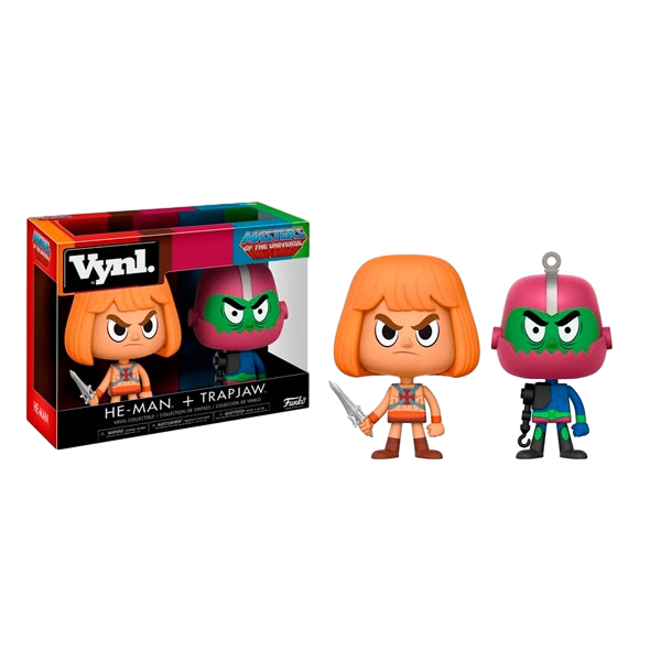 Set figuras Vynl Masters Of The Universe HeMan y Trapjaw Set figuras Vynl Masters Of The Universe HeMan y Trapjaw