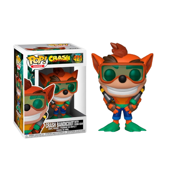Funko POP Crash Bandicoot Crash with Scuba Series 2 Funko POP Crash Bandicoot Crash with Scuba Series 2