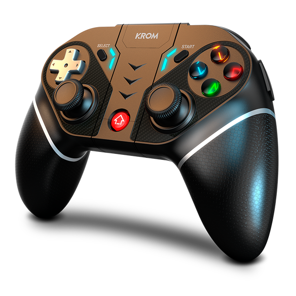 Krom Kexal  Gamepad Bluetooth y USB Compatible Multiplataforma PC Nintendo Switch iOS Android Krom Kexal  Gamepad Bluetooth y USB Compatible Multiplataforma PC Nintendo Switch iOS Android