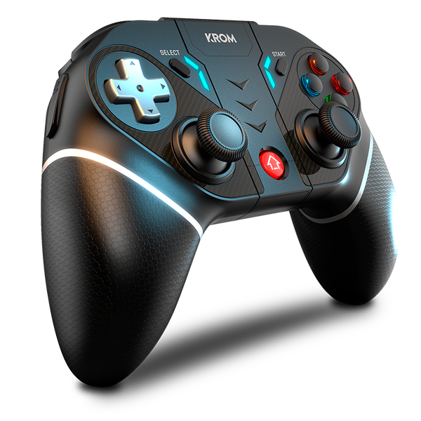 Krom Kexal  Gamepad Bluetooth y USB Compatible Multiplataforma PC Nintendo Switch iOS Android Krom Kexal  Gamepad Bluetooth y USB Compatible Multiplataforma PC Nintendo Switch iOS Android