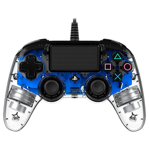 Nacon PS4 oficial transparente LED azul  wired  Gamepad
