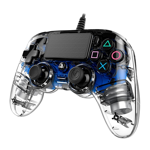 Nacon PS4 oficial transparente LED azul wired Gamepad Nacon PS4 oficial transparente LED azul wired Gamepad