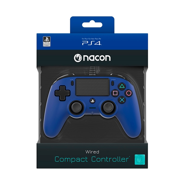 Nacon PS4 oficial azul wired Gamepad Nacon PS4 oficial azul wired Gamepad