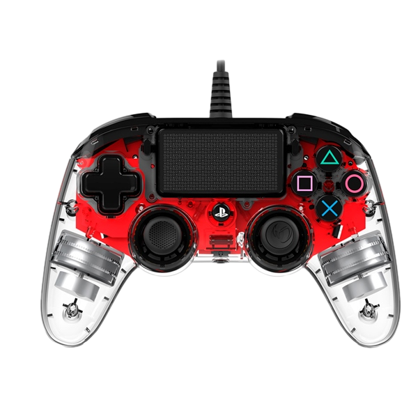 Nacon PS4 oficial transparente LED rojo wired Gamepad Nacon PS4 oficial transparente LED rojo wired Gamepad