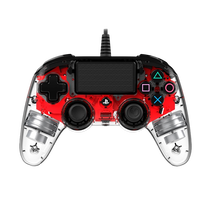 Nacon PS4 oficial transparente LED rojo wired Gamepad Nacon PS4 oficial transparente LED rojo wired Gamepad