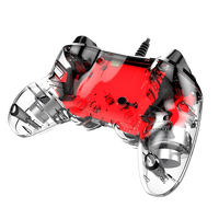Nacon PS4 oficial transparente LED rojo wired Gamepad Nacon PS4 oficial transparente LED rojo wired Gamepad