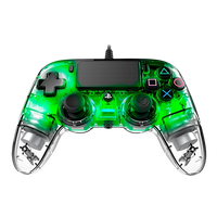 Nacon PS4 oficial transparente LED verde wired Gamepad Nacon PS4 oficial transparente LED verde wired Gamepad
