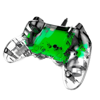 Nacon PS4 oficial transparente LED verde wired Gamepad Nacon PS4 oficial transparente LED verde wired Gamepad