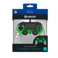 Nacon PS4 oficial transparente LED verde wired Gamepad Nacon PS4 oficial transparente LED verde wired Gamepad