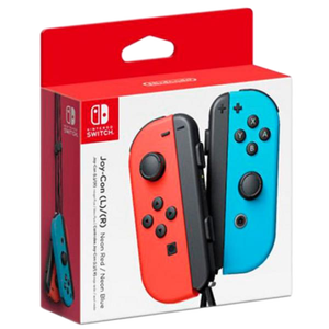 Nintendo Switch JoyCon pack 2 rojo neónazul  Gamepad
