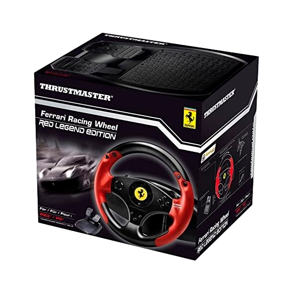 Thrustmaster Ferrari Red Legend Edition PC  Volante y pedales Thrustmaster Ferrari Red Legend Edition PC  Volante y pedales