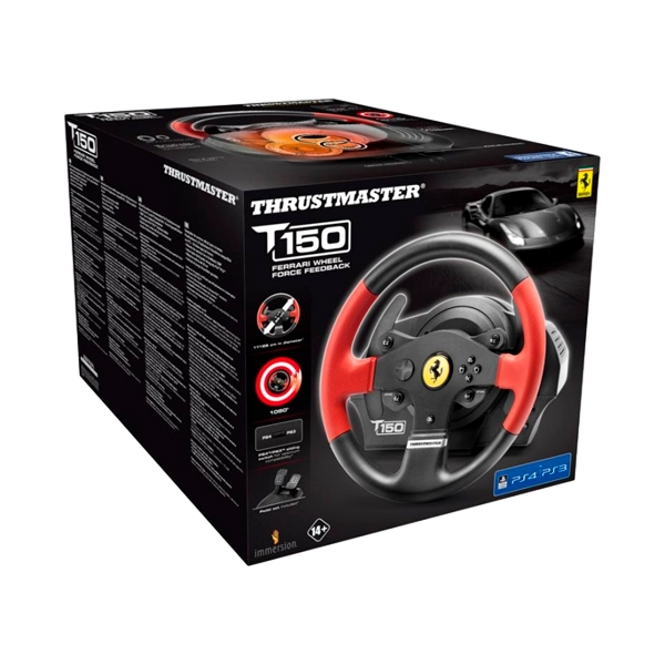 Thrustmaster T150 Ferrari Wheel Force Feedback  Volante y pedales Thrustmaster T150 Ferrari Wheel Force Feedback  Volante y pedales