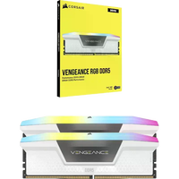 Corsair Vengeance RGB 32GB 2x16GB 6000MHz  Memoria RAM DDR5 CL36 Blanca