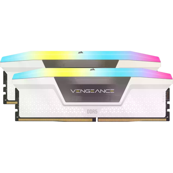 Corsair Vengeance RGB 32GB 2x16GB 6000MHz Memoria RAM DDR5 CL30 Blanca Corsair Vengeance RGB 32GB 2x16GB 6000MHz Memoria RAM DDR5 CL30 Blanca