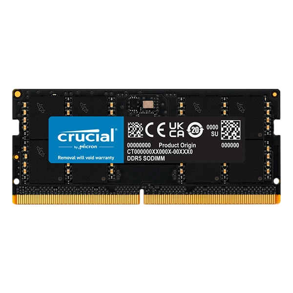 Crucial DDR5 32GB 4800MHz CL40 SO DIMM Memoria RAM Crucial DDR5 32GB 4800MHz CL40 SO DIMM Memoria RAM