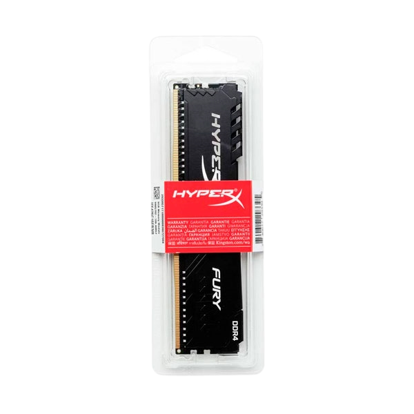 HyperX Fury Black DDR4 2666MHz 16GB CL16 Memoria RAM HyperX Fury Black DDR4 2666MHz 16GB CL16 Memoria RAM