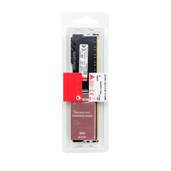 HyperX Fury Black DDR4 2666MHz 16GB CL16 Memoria RAM HyperX Fury Black DDR4 2666MHz 16GB CL16 Memoria RAM