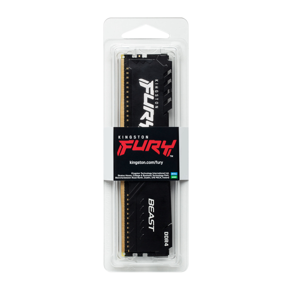 Kingston Fury Beast 16GB Memoria RAM DDR4 3200MHz CL16 Kingston Fury Beast 16GB Memoria RAM DDR4 3200MHz CL16