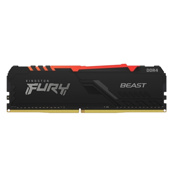 Kingston Fury Beast RGB DDR4 8GB 3200MHz CL16 Memoria RAM Kingston Fury Beast RGB DDR4 8GB 3200MHz CL16 Memoria RAM