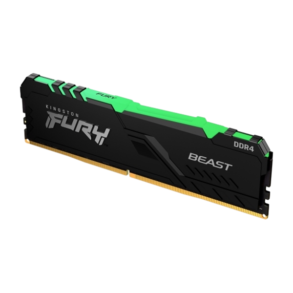 Kingston Fury Beast RGB DDR4 8GB 3200MHz CL16 Memoria RAM Kingston Fury Beast RGB DDR4 8GB 3200MHz CL16 Memoria RAM