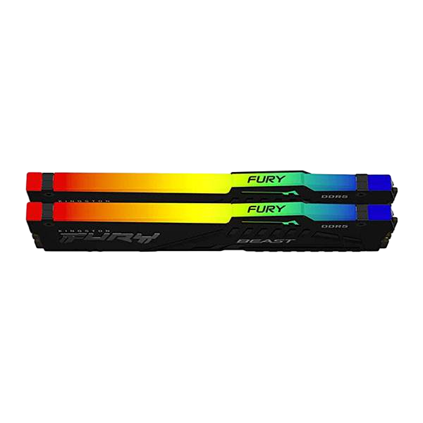 MEMORIA KINGSTON FURY BEAST RGB DDR5 32GB KIT2 5600MHZ CL40 MEMORIA KINGSTON FURY BEAST RGB DDR5 32GB KIT2 5600MHZ CL40