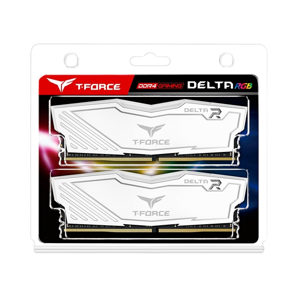 Team Group Delta DDR4 32GB 2x16GB 3200MHz white RGB   RAM Team Group Delta DDR4 32GB 2x16GB 3200MHz white RGB   RAM