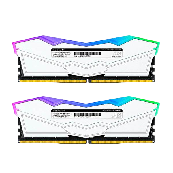 Team Group Delta RGB DDR5 32GB 2x16GB 7000MHz Blanca  RAM Team Group Delta RGB DDR5 32GB 2x16GB 7000MHz Blanca  RAM