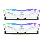 Team Group Delta RGB 96GB 2x48GB Memoria RAM DDR5 6800MHz CL36 Blanca Team Group Delta RGB 96GB 2x48GB Memoria RAM DDR5 6800MHz CL36 Blanca