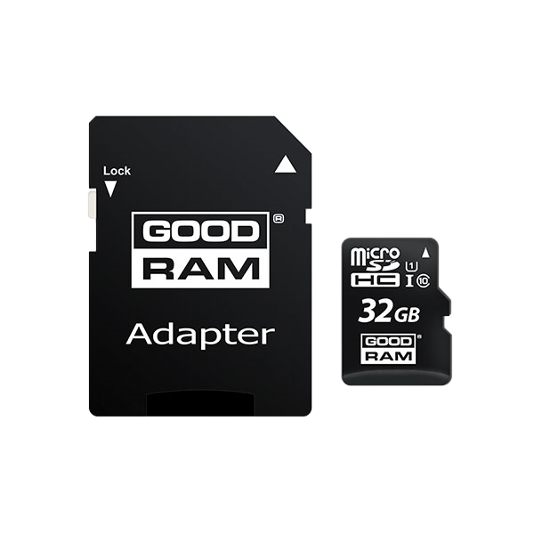 GOODRAM Micro SD 32GB M1AA CL10 UHSI  adaptador  Memoria GOODRAM Micro SD 32GB M1AA CL10 UHSI  adaptador  Memoria