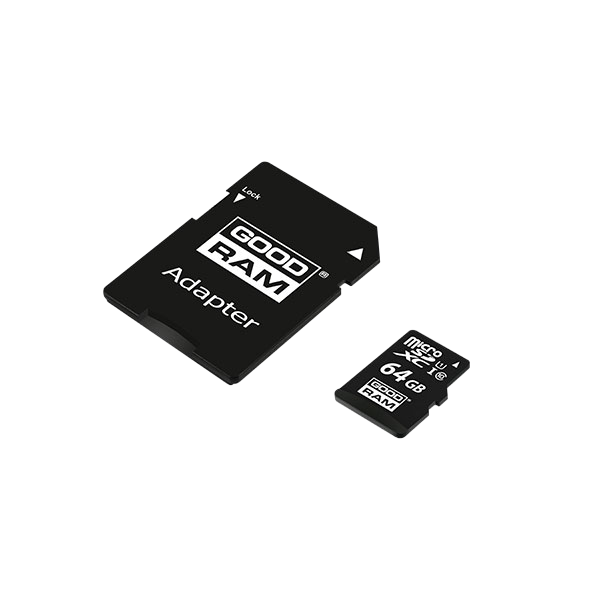 GOODRAM Micro SD 64GB M1AA CL10 UHSI adaptador Memoria GOODRAM Micro SD 64GB M1AA CL10 UHSI adaptador Memoria