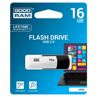 GOODRAM Pendrive 16GB UCO2 USB 20 BlancoNegro  Memoria