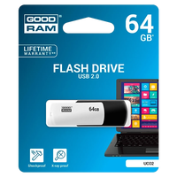 GOODRAM Pendrive 64GB UCO2 USB 20 BlancoNegro Memoria GOODRAM Pendrive 64GB UCO2 USB 20 BlancoNegro Memoria