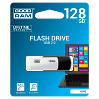 GOODRAM Pendrive 128GB UCO2 USB 20 BlancoNegro  Memoria
