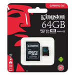 Kingston MicroSD Canvas Go 64GB cad Memoria Flash Kingston MicroSD Canvas Go 64GB cad Memoria Flash