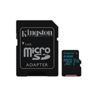 Kingston MicroSD Canvas Go 64GB cad Memoria Flash Kingston MicroSD Canvas Go 64GB cad Memoria Flash