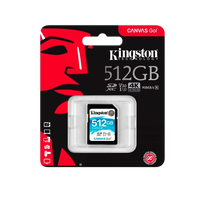 Kingston Canvas Go SDXC 512GB  Memoria Flash