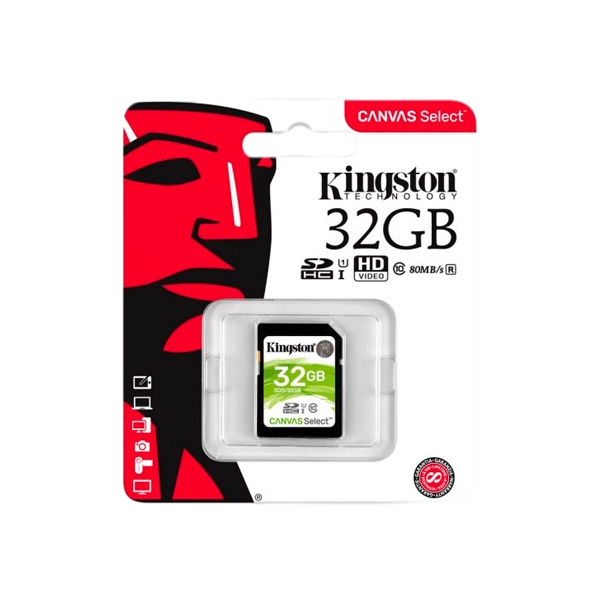 Kingston Canvas Select SDHC 32GB Memoria Flash Kingston Canvas Select SDHC 32GB Memoria Flash